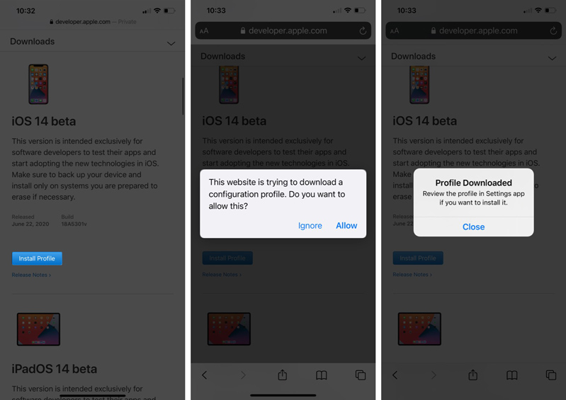 Cách tải xuống iOS 14 Developer Beta 5 trên iPhone
