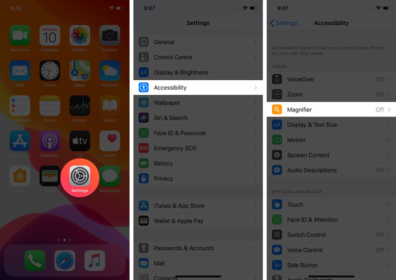 Cách BẬT Kính lúp trên iPhone hoặc iPad 