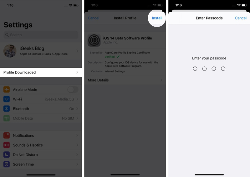 Cách tải xuống iOS 14 Developer Beta 5 trên iPhone