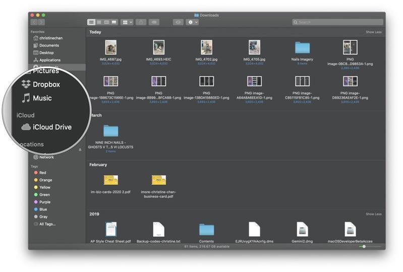 xem icloud trên macbook