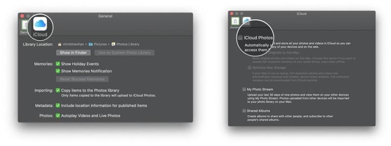bật ảnh iCloud trong Ảnh Macbook