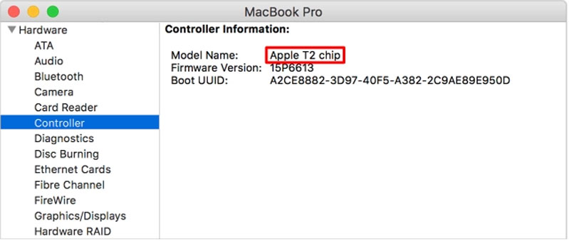 Tìm hiểu xem máy Mac của bạn có chip T2 hay không