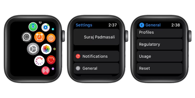 thiết lập lại apple watch của bạn