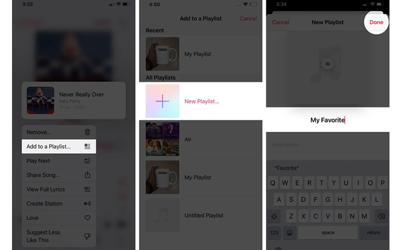 tạo nên danh sách nhạc của bạn trên Apple Music