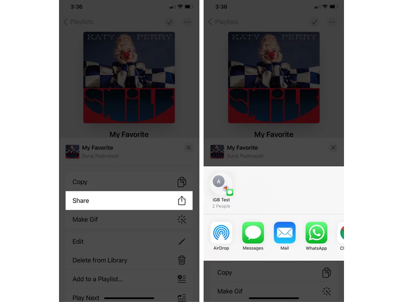 cùng chia sr danh sách nhạc Apple Music của mình nhé