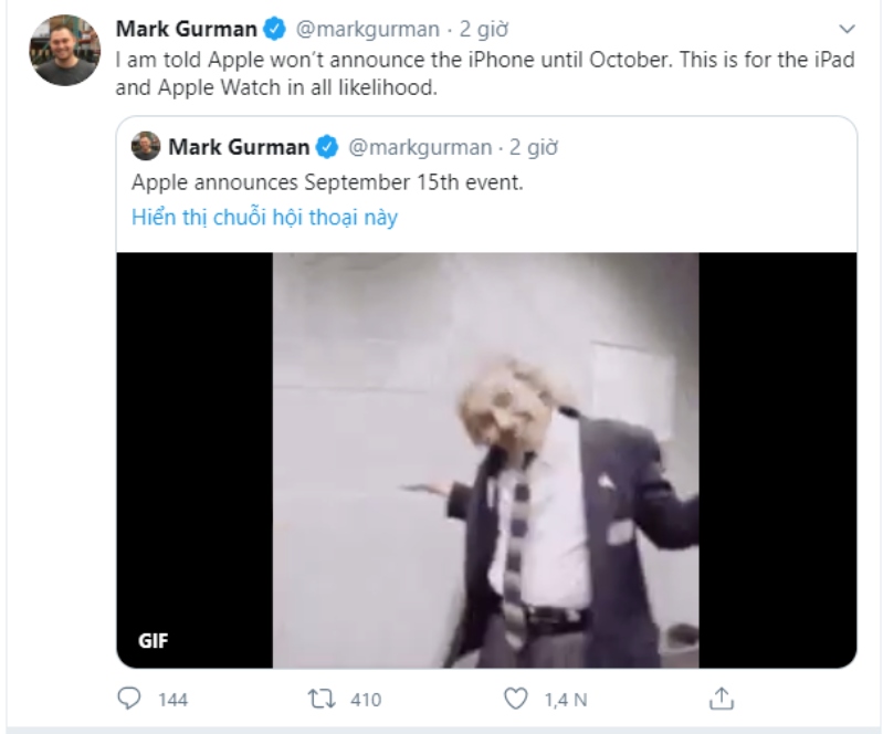 Mark Gurman đã đúng khi dự đoán những gì sắp diễn ra