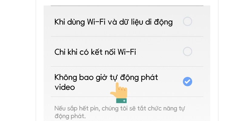  tắt tự động phát video hiệu quả