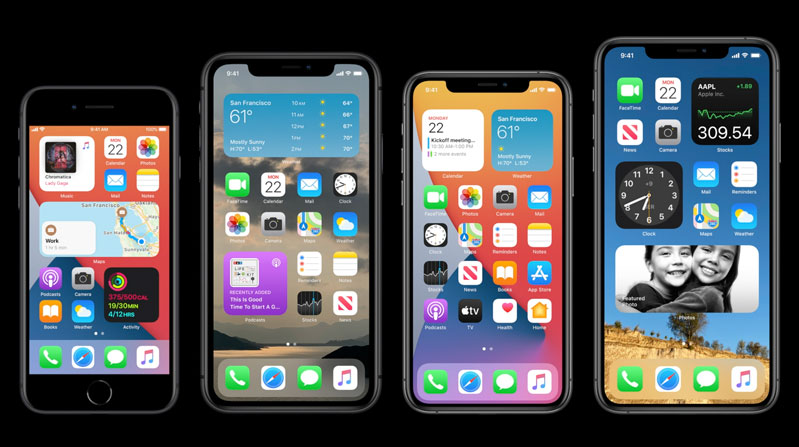iOS 14 hỗ trợ đa dạng các dòng iPhone của Apple 