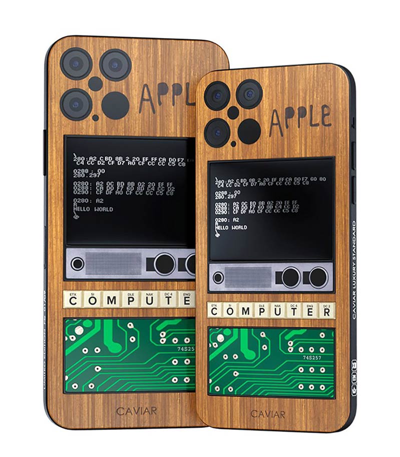 iPhone 12 độ hình 2 iPhone 12 sở hữu mặt lưng gỗ và bản mạch của Apple 1
