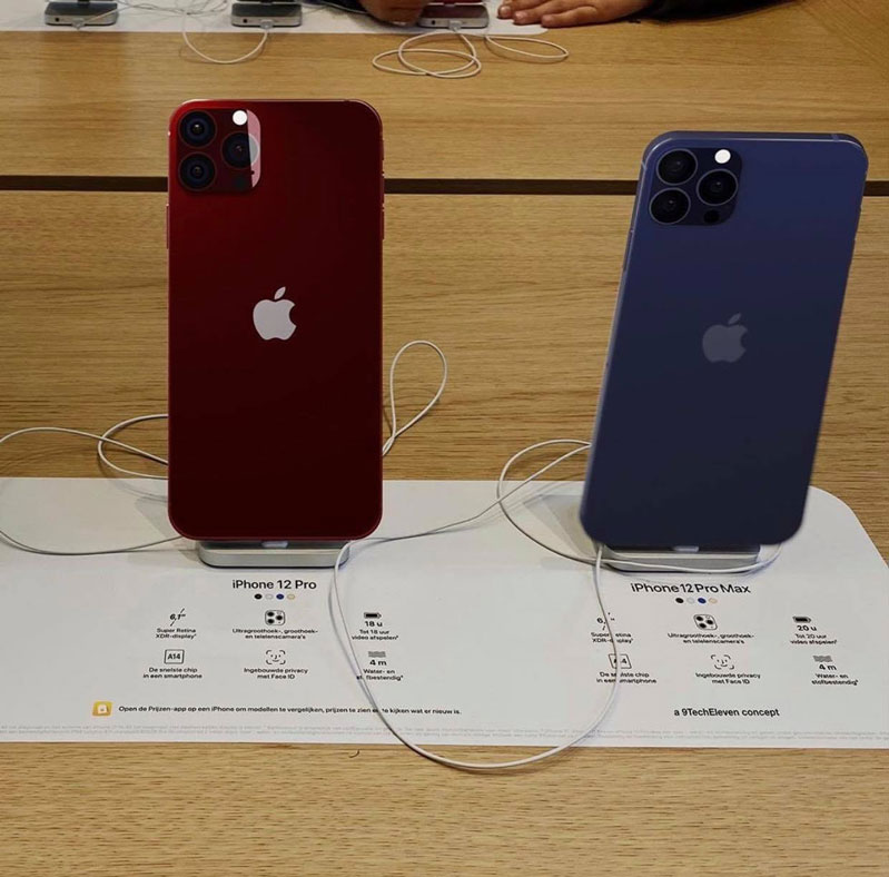 iPhone 12 Pro Max đỏ xuất hiện tại cửa hàng 