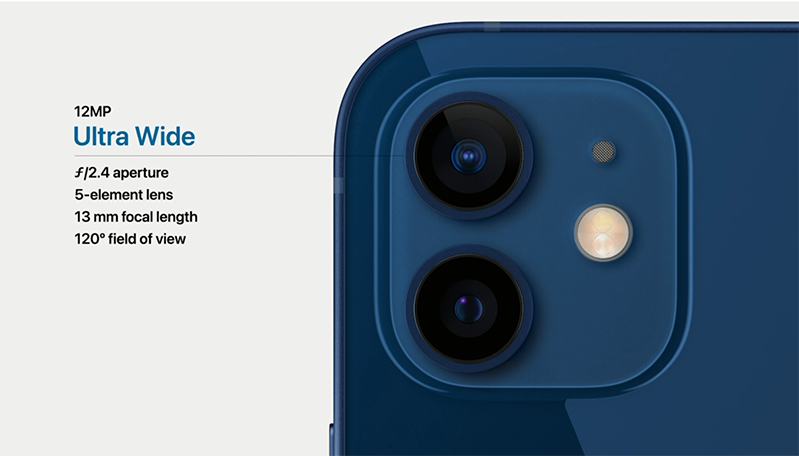 iPhone 12 có hệ thống camera kép iPhone 12 có hệ thống camera kép