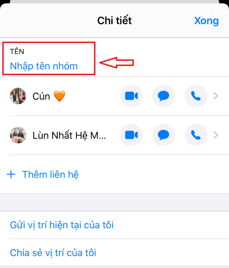 iMessage Group Chat hình 7 Thay đổi tên iMessage Group Chat dễ dàng
