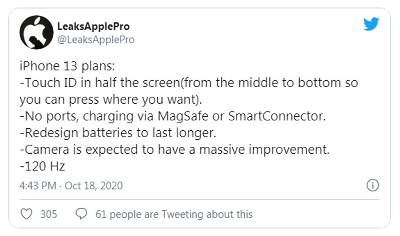 Thông tin iPhone 13 kế nhiệm iPhone 12 được tiết lộ 