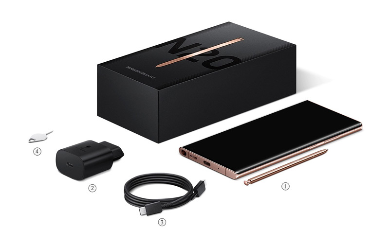 Hộp Galaxy Note 20 bỏ đi tai nghe 