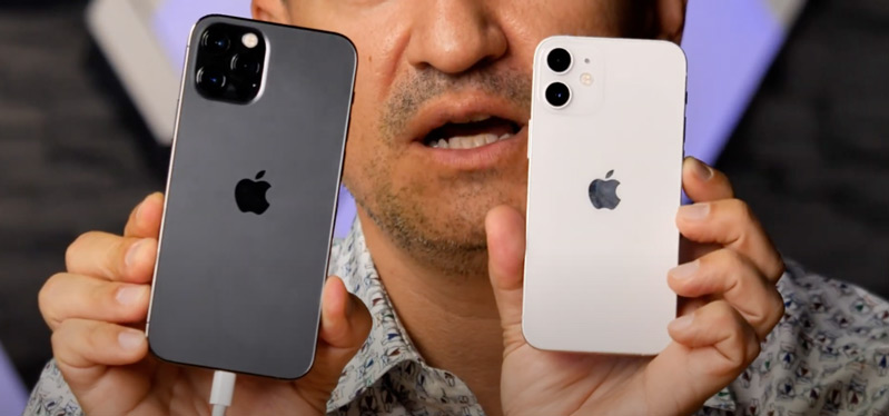 trên tay iphone 12 mini hình 5 iPhone 12 mini so với 11 pro