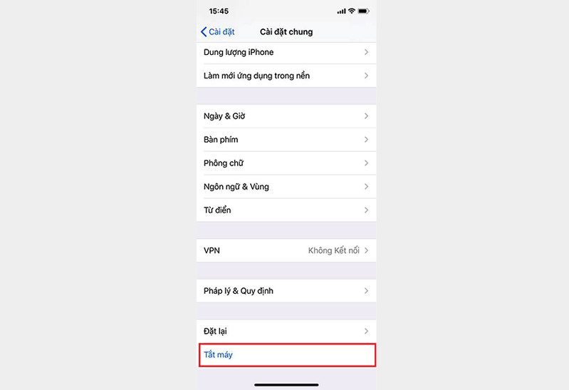 Cách tắt nguồn iphone 12
