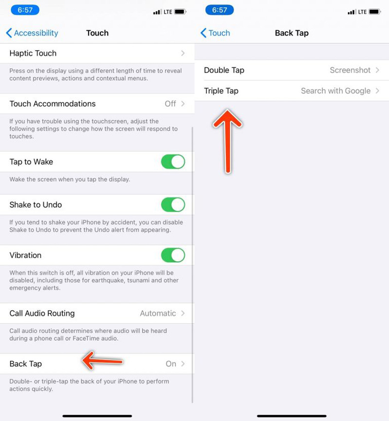 Cách bật Back Tap trên iPhone 12 