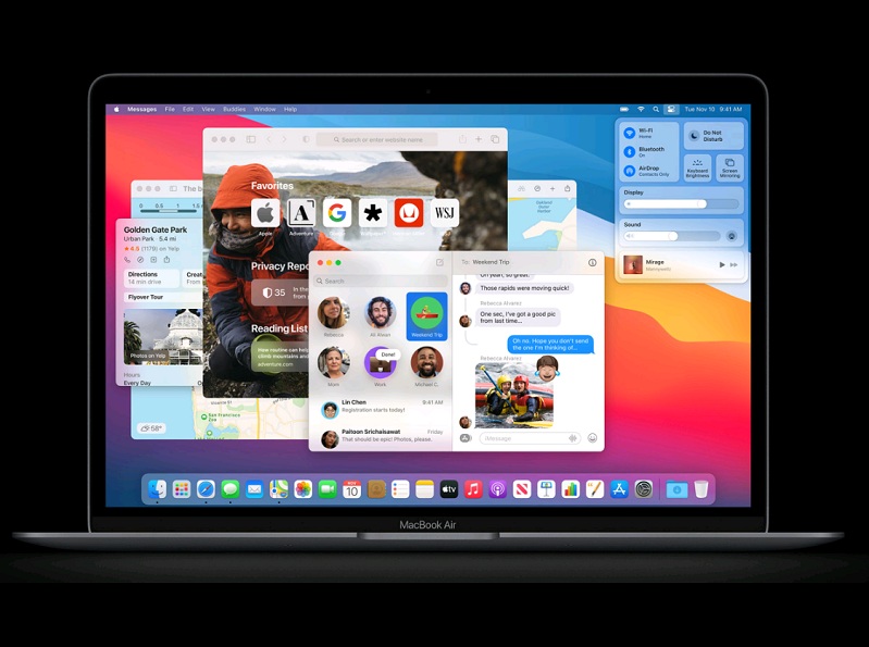 MacBook Air 13 inch 8GB/512GB 2020 M1 Vàng Chip M1 kết hợp với macOS Big Sur tạo ra khả năng xử lý dữ liệu cực nhanh