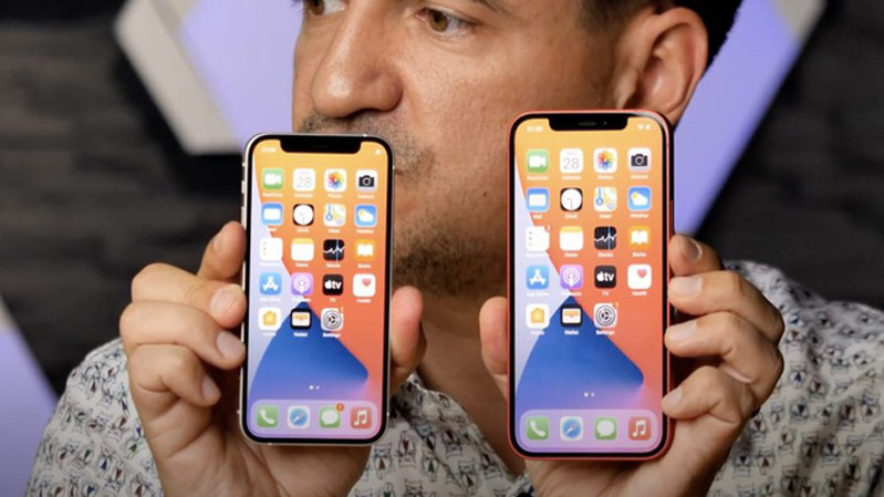 Kích thước và độ phân giải iphone 12 và 12 mini
