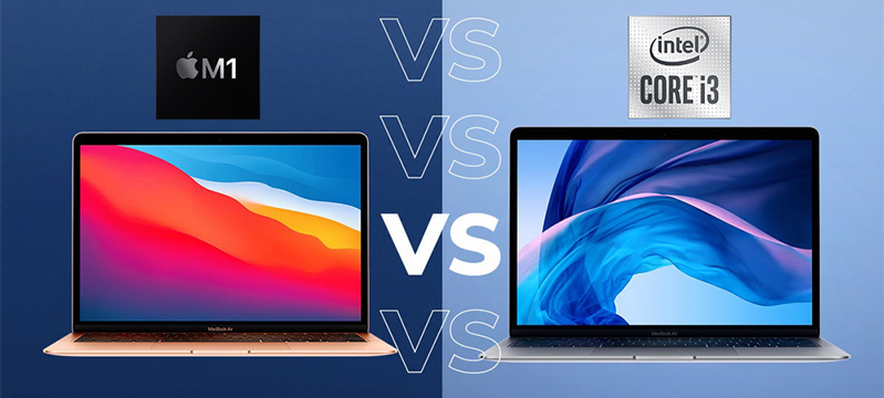 so sánh m1 và intel 