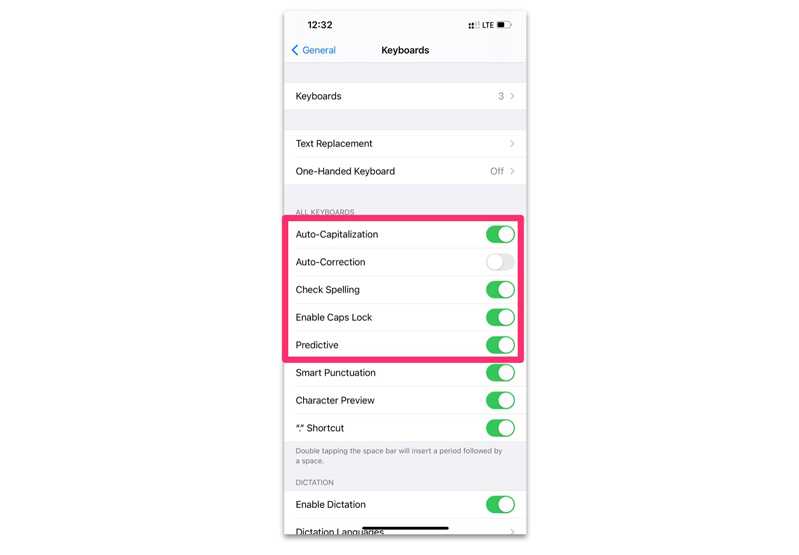 Cài đặt bàn phím iPhone 12
