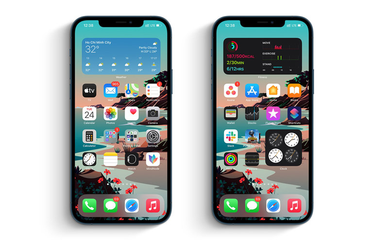 Thay đổi màn hình chính iPhone 12 và Widgets