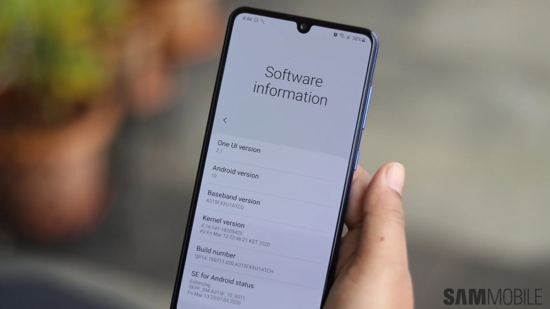 Galaxy A31 hình 7 Phần mềm Galaxy A31