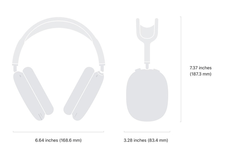 kích thước airpods 