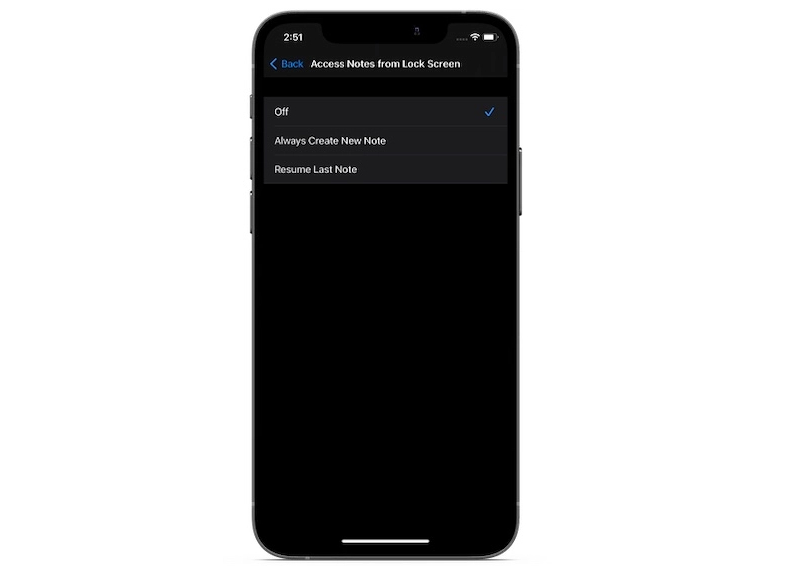 Bảo mật màn hình iPhone bằng cách chặn quyền truy cập Apple Notes