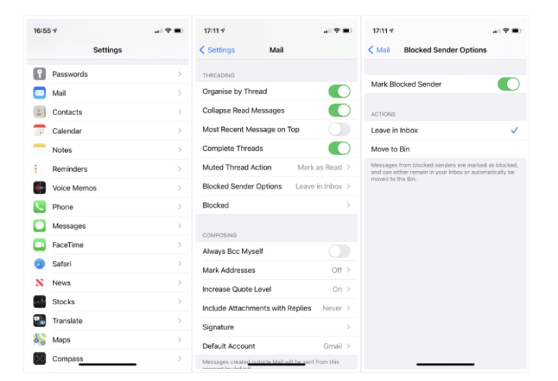 Cách chặn cuộc gọi, tin nhắn và Email Spam trên iPhone