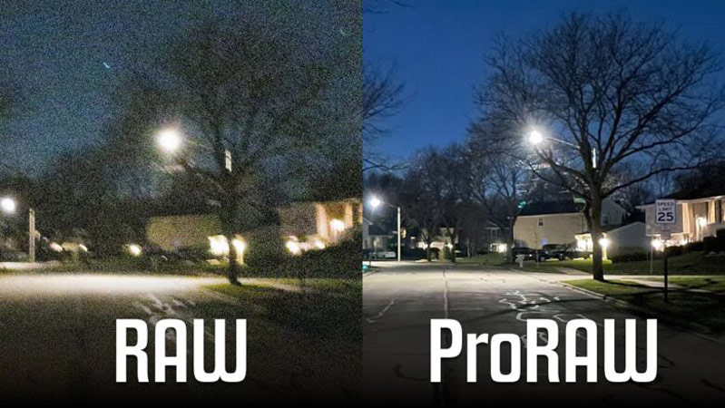 Khác nhau giữa ảnh RAW và Apple ProRAW
