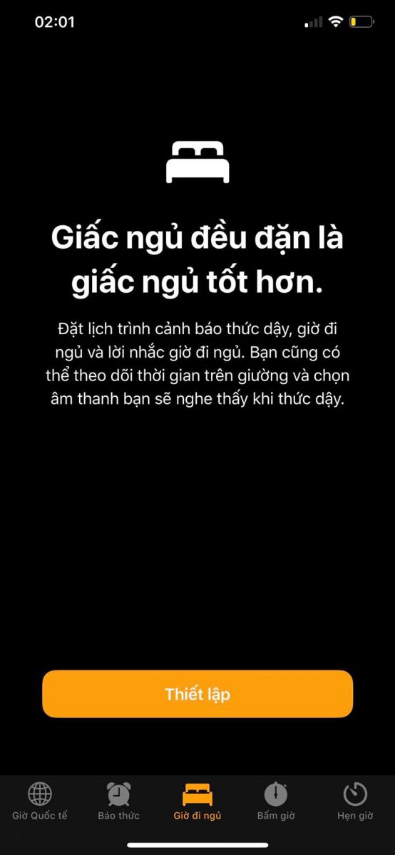 nhắc nhở người dùng nghỉ ngơi 