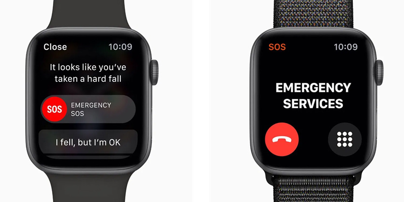 apple watch series 5 hình 4 tính năng phát hiện được người dùng có té ngã không