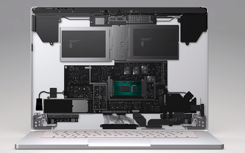 thời gian sử dụng surface book 3