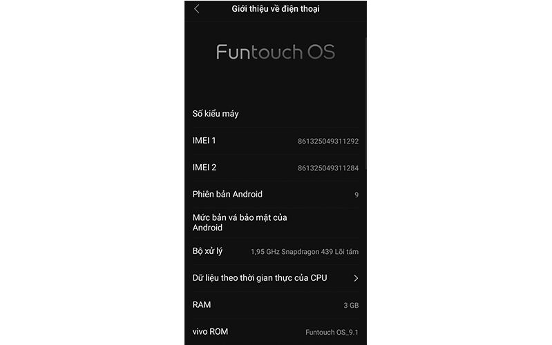 cấu hình và hiệu năng vivo y11