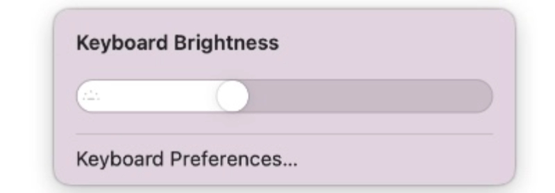 Keyboard Brightness