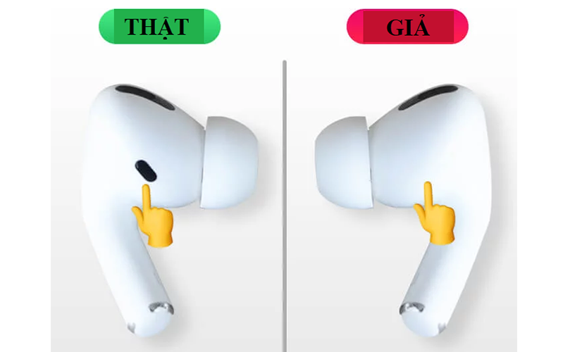 Phân biệt dòng AirPods thật và giả: Cảm biến