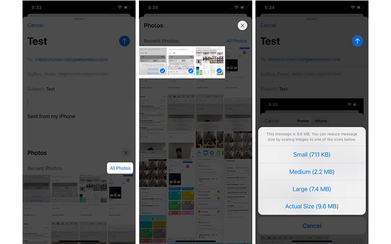 Gửi các tệp lớn qua email từ iPhone bằng Mail Drop 2