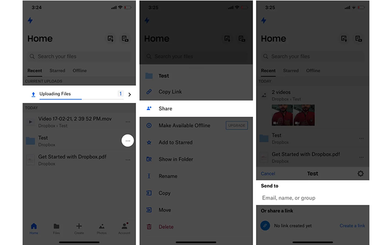 Cách gửi các tệp lớn qua email bằng Cloud Services (máy chủ đám mây) trên iPhone và iPad 3