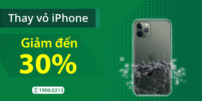 thay vỏ iPhone giảm 30%