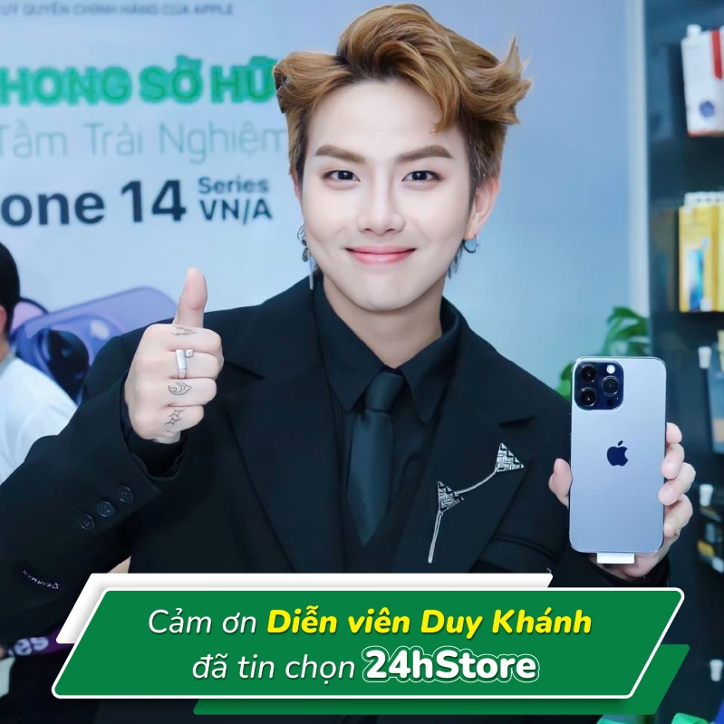 Duy Khánh mua iPhone 14 tại 24hStore Cảm ơn Duy Khánh đã tin chọn 24hStore