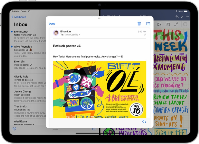 Tính năng MailBoxes trên iPad mới