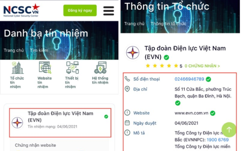 hãy kiểm tra đối soát toàn bộ thông tin hiển thị so với nội dung của cuộc gọi