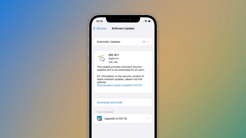 Cập nhật iOS 15.7.1 vô cùng đơn giản
