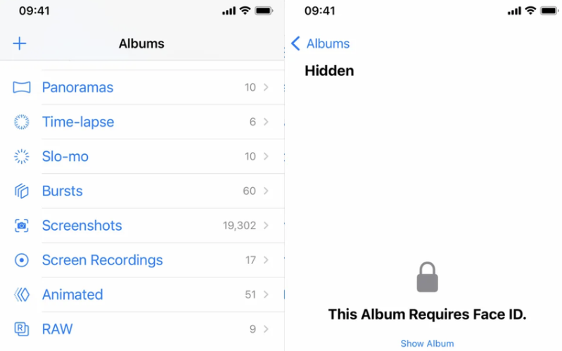 Khóa ablum ảnh nhạy cảm 