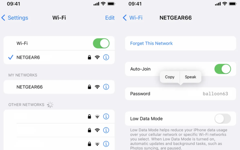 Xem mật khẩu Wifi đã lưu 