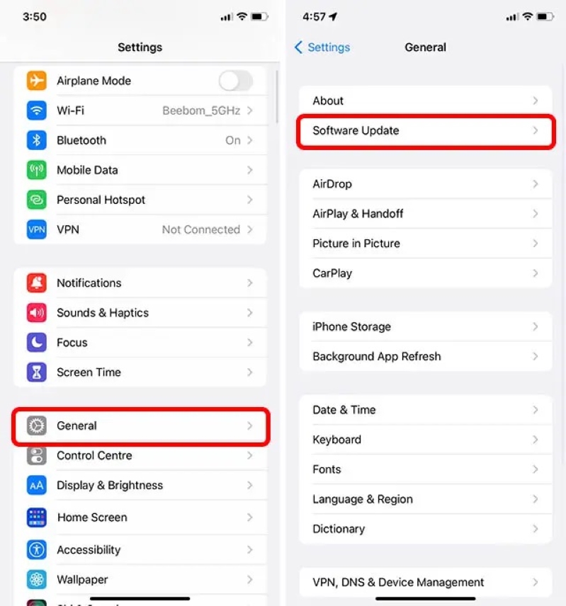 Cách cập nhật iOS trên iPhone 
