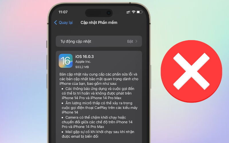 iOS 16.0.3 chính thức bị ngừng hỗ trợ 
