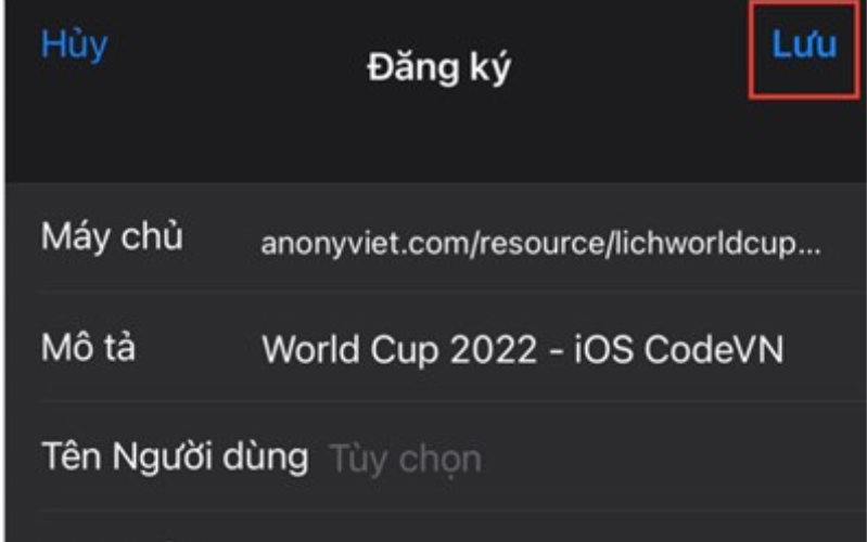 Cách thêm lịch thi đấu World Cup 2022 trên iPhone Bạn hãy thực hiện Lưu các thiết lập để hoàn tất cài đặt