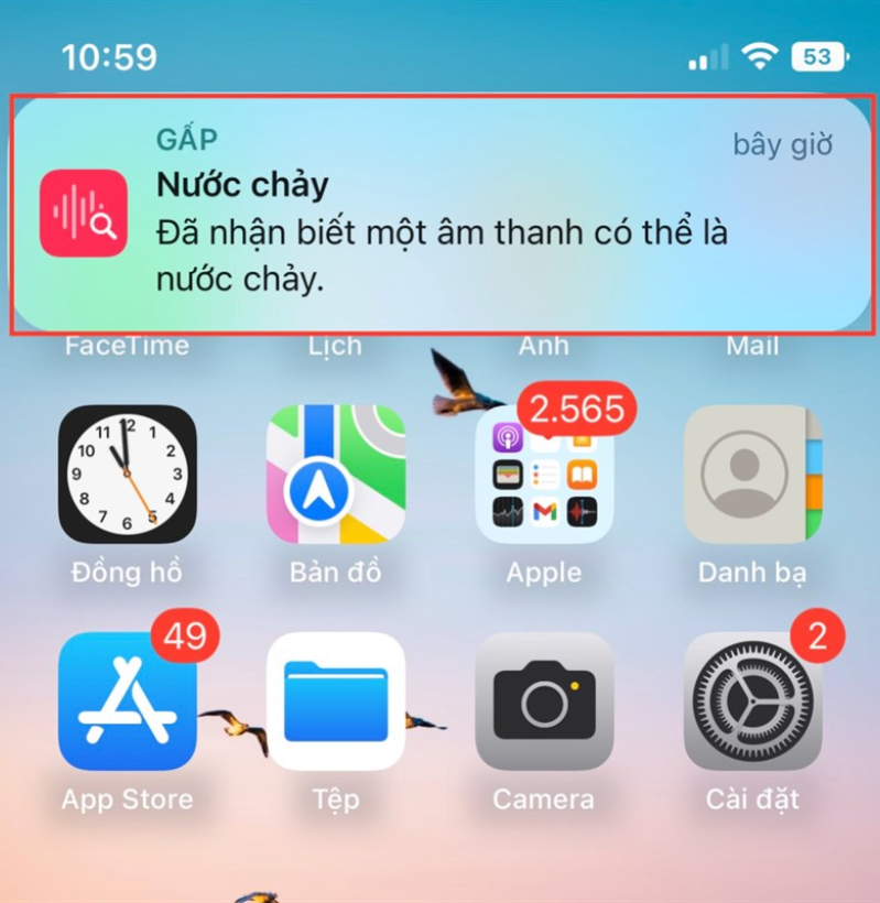 Âm thanh cảnh báo 